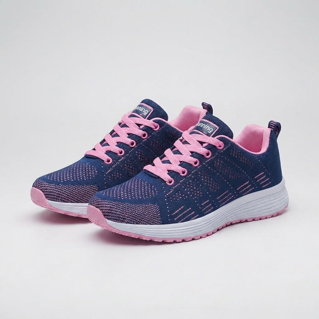Zapatilla Atlética Mujer con Cordones Amortiguada