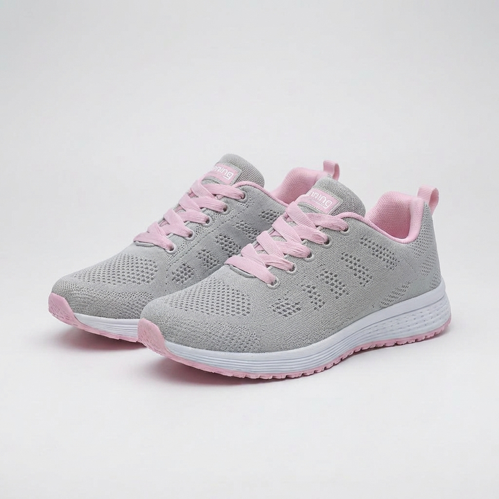 Zapatilla Atlética Mujer con Cordones Amortiguada