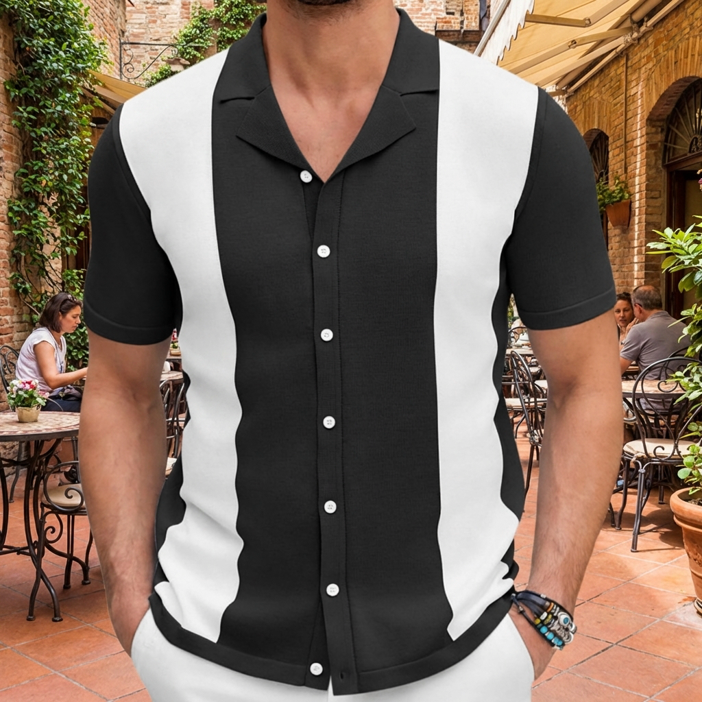 Camisa Casual de Algodón para Hombres Elegante