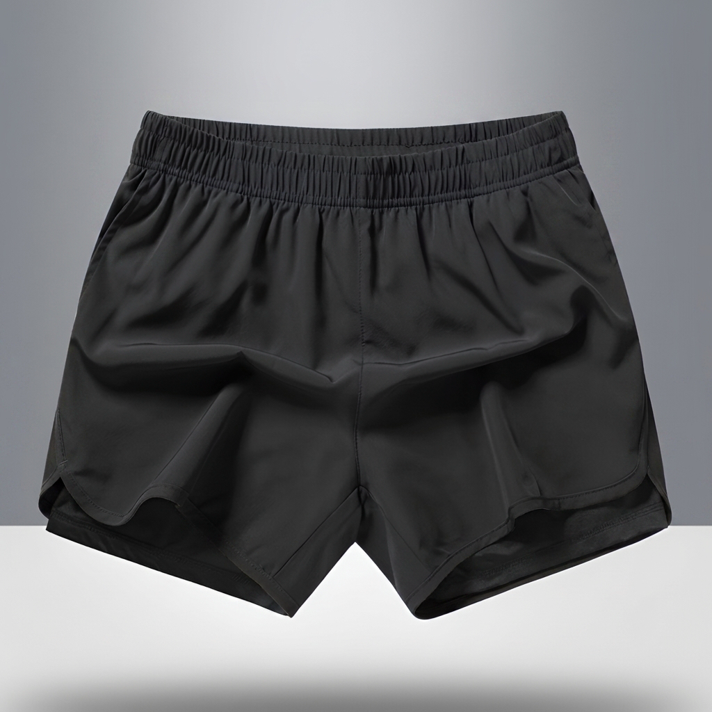 Pantalones Cortos de Correr para Hombre de Seco Rápido con Cremallera