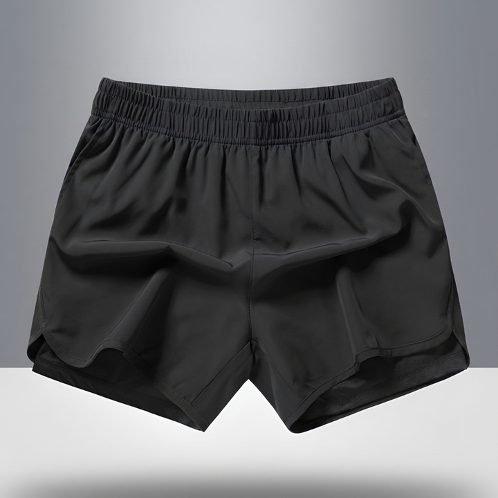 Pantalones Cortos de Correr para Hombre de Seco Rápido con Cremallera