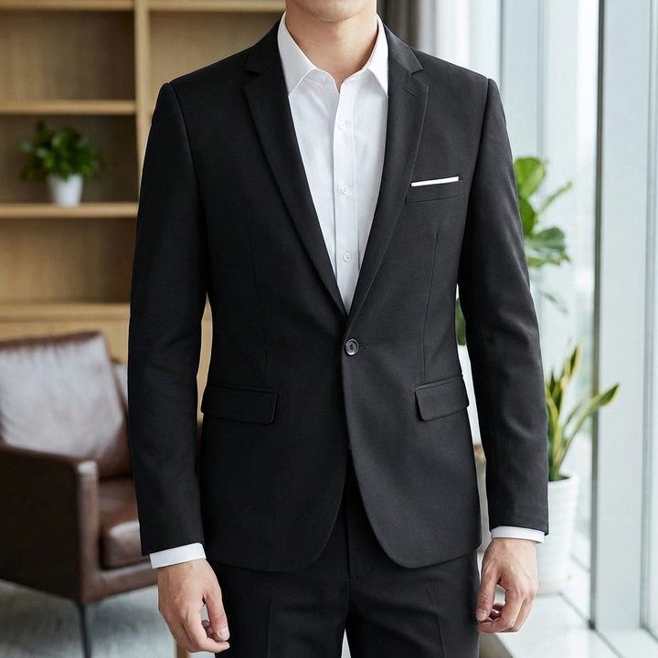 Blazer de Negocios Ajustado para Hombres