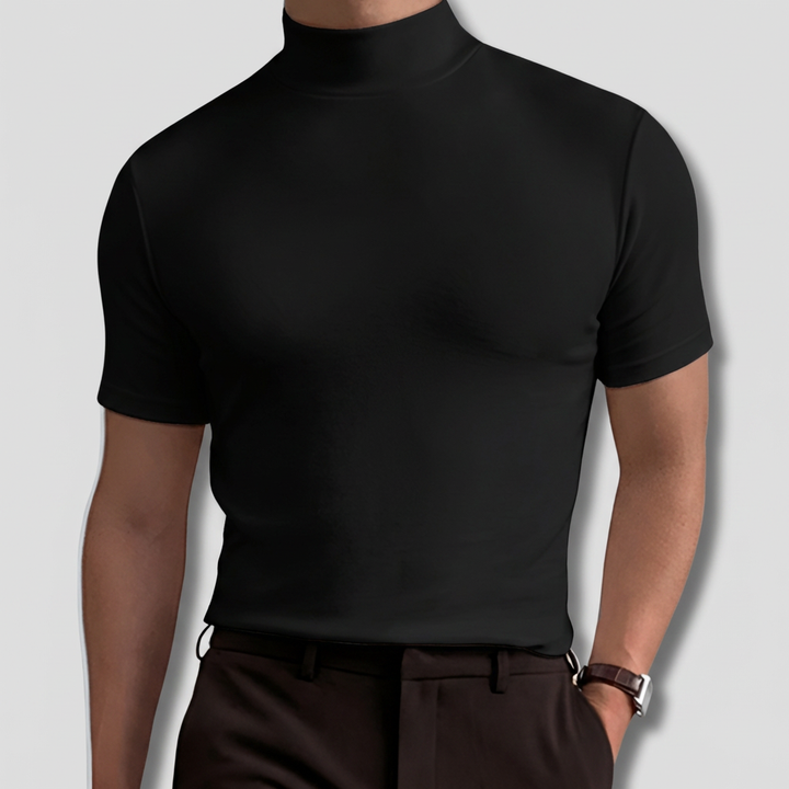 Camisa de Cuello Alto Transpirable para Hombres