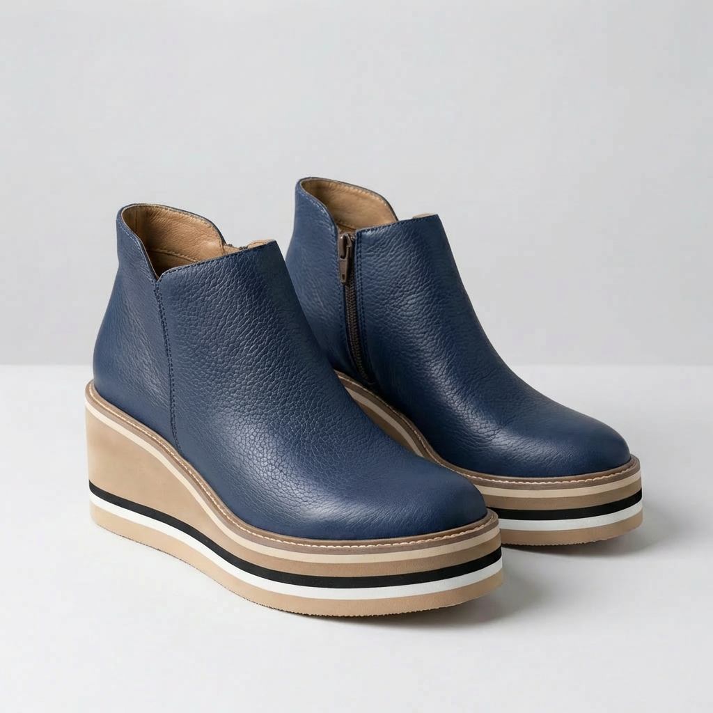 Bota de Tobillo con Tacón de Cuña para Mujeres
