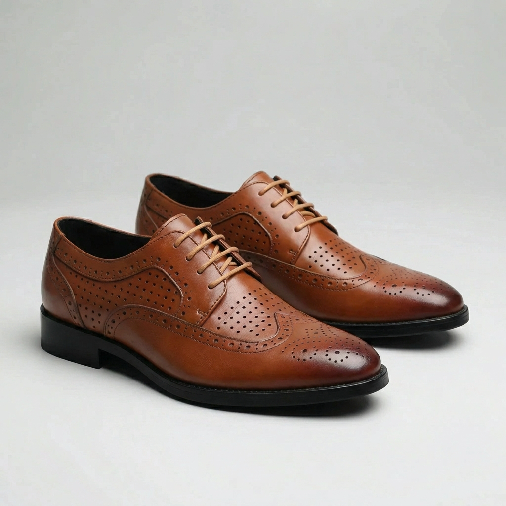 Zapatos Oxford Brogue Clásicos para Hombres