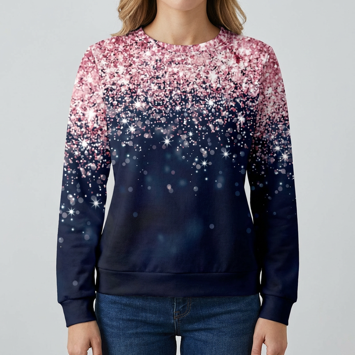 Suéter con Copos de Nieve Estiloso para Mujeres