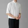 Camisa de Cuello Mandarina de Manga Larga para Hombres