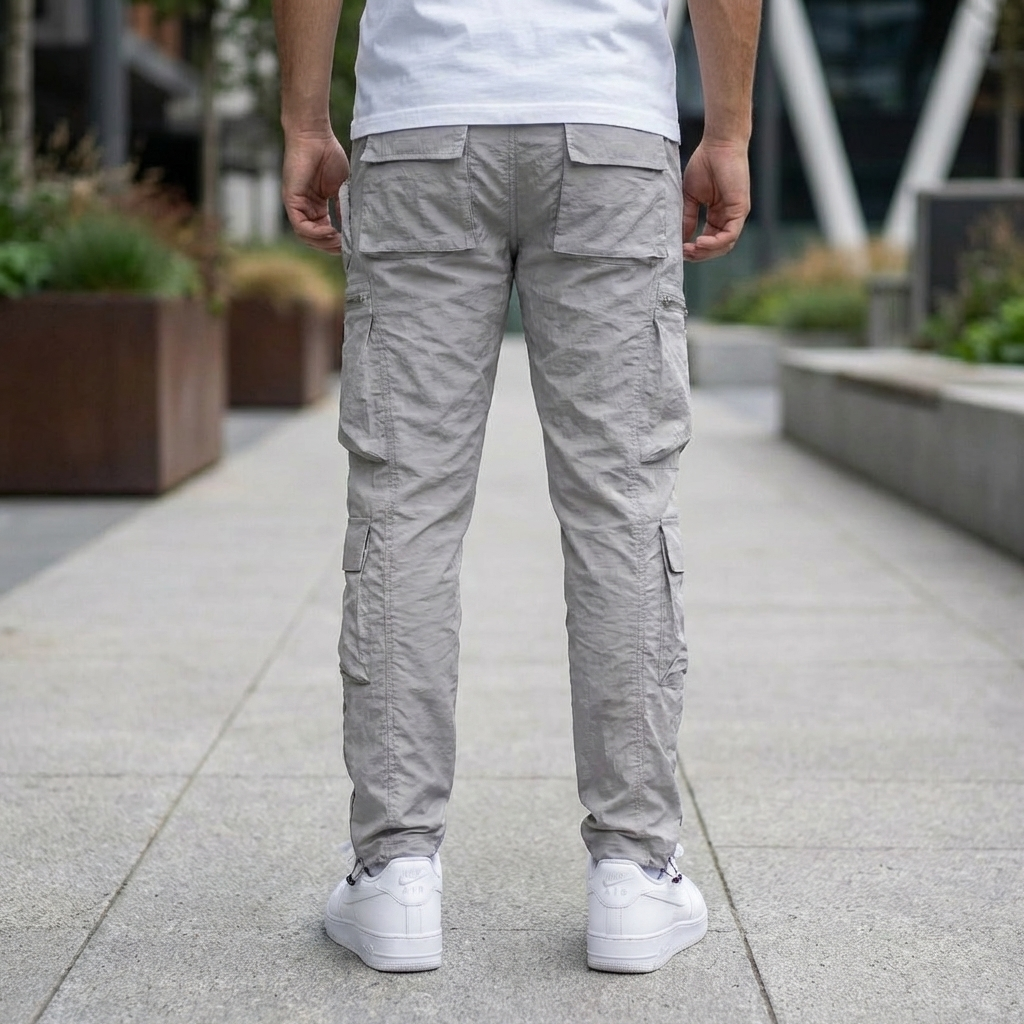 Pantalones Cargo Multi Bolsillos Ajuste Clásico para Hombres