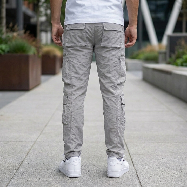 Pantalones Cargo Multi Bolsillos Ajuste Clásico para Hombres