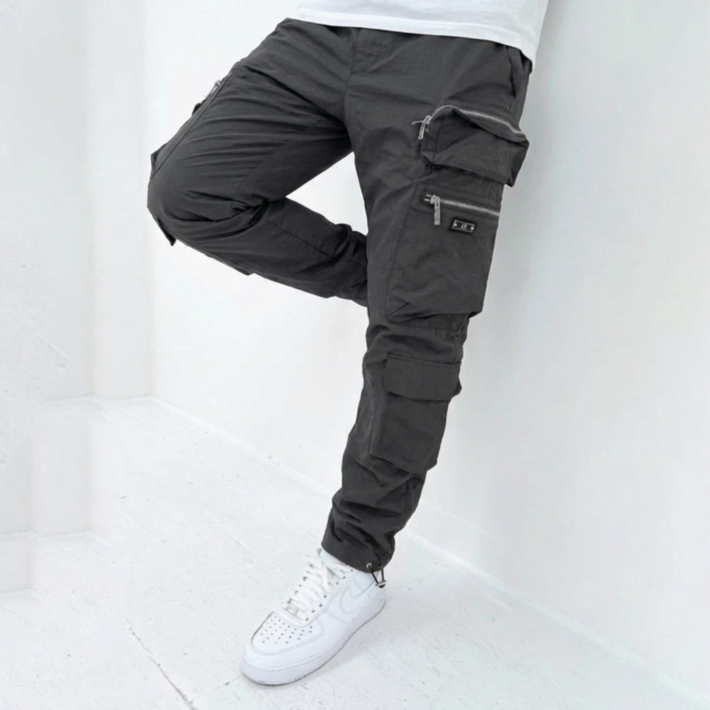 Pantalones Cargo Multi Bolsillos Ajuste Clásico para Hombres