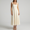 Vestido Elegante Sin Mangas Color Sólido para Mujeres