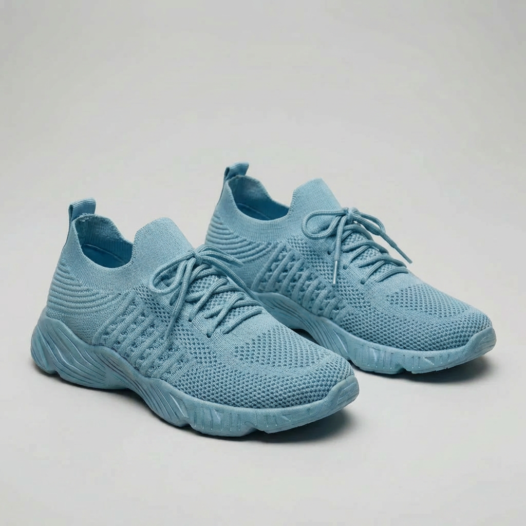 Zapatilla de Tricot con Cordones Transpirable