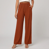 Pantalones de Pierna Recta para Mujeres con Cintura Elástica