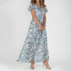 Vestido Maxi Imprimir Floral Vintage para Mujeres