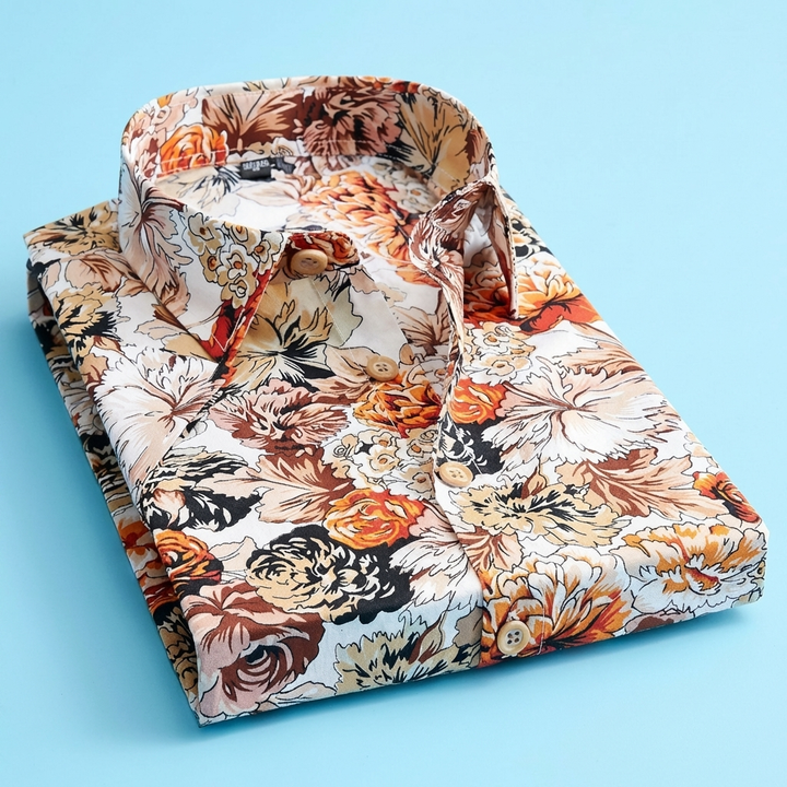 Camisa Polo Floral Moderna para Hombres