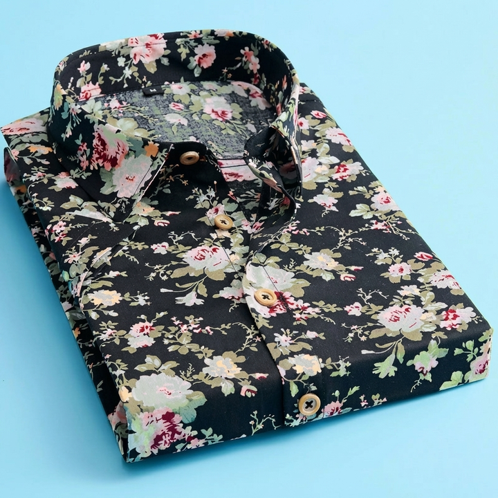 Camisa Polo Floral Moderna para Hombres