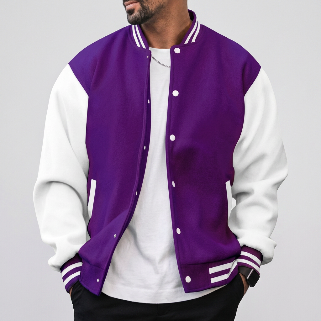 Chaqueta de Beisbol Casual para Hombres