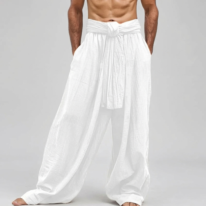Pantalones de Lino Cómodos de Verano para Hombres