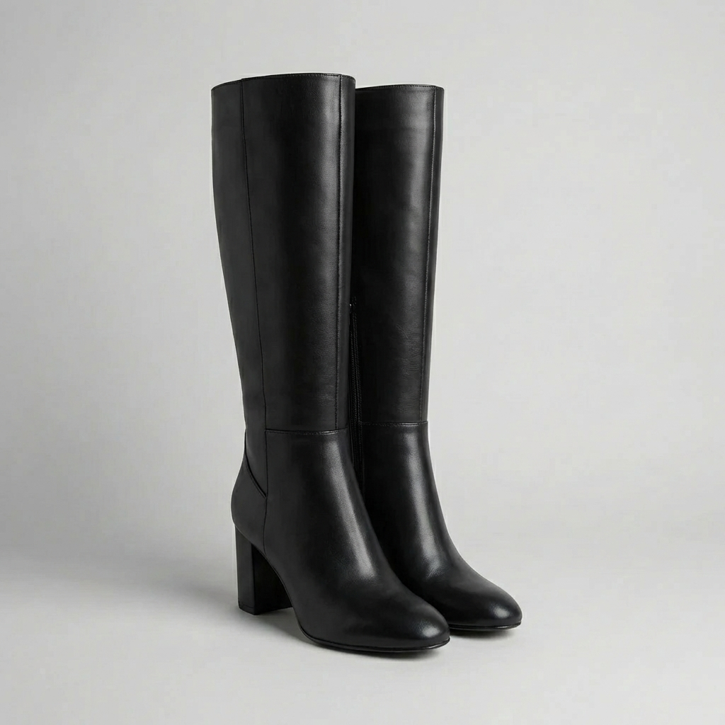 Bota Alta de Tacón Bloque para Mujeres