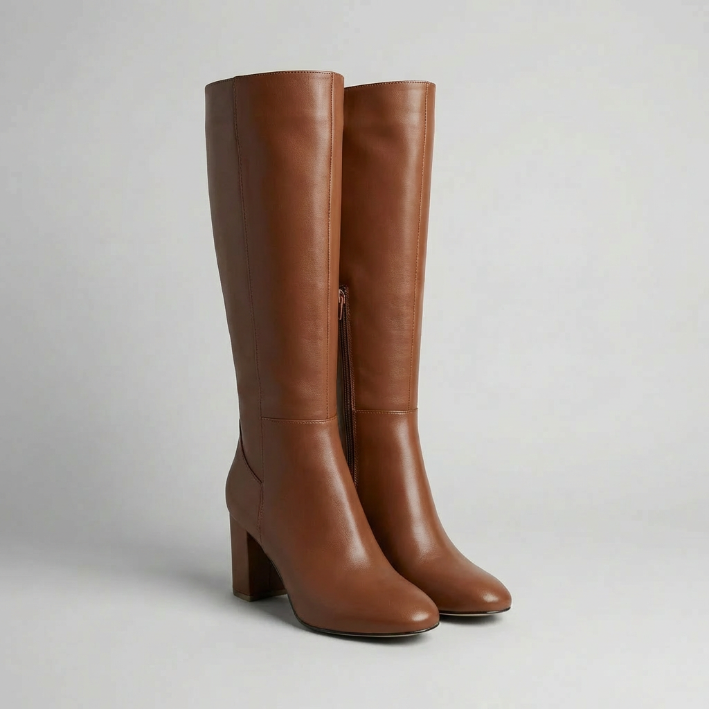 Bota Alta de Tacón Bloque para Mujeres