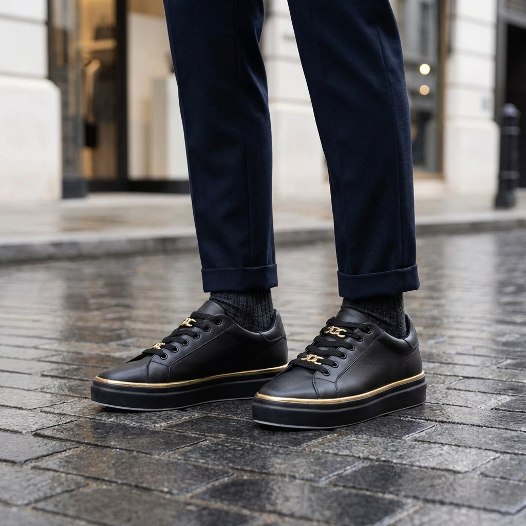 Zapatilla de Mujer de Moda Baja con Cordones