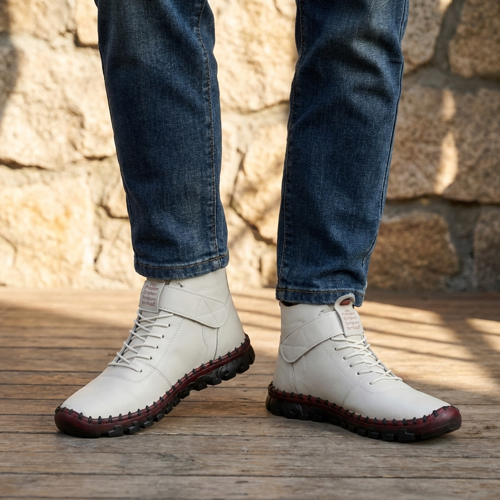 Zapatos Con Cordones Y Suela Antideslizante Para Hombres