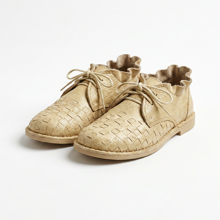 Zapato Plano Atado a Mano