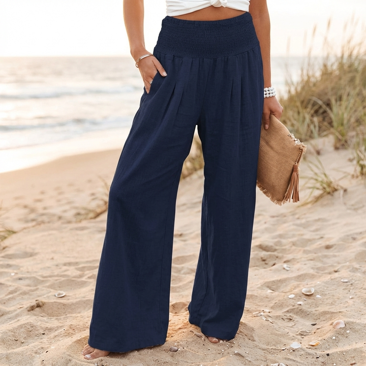 Pantalones Palazzo Elásticos Elegantes para Mujeres