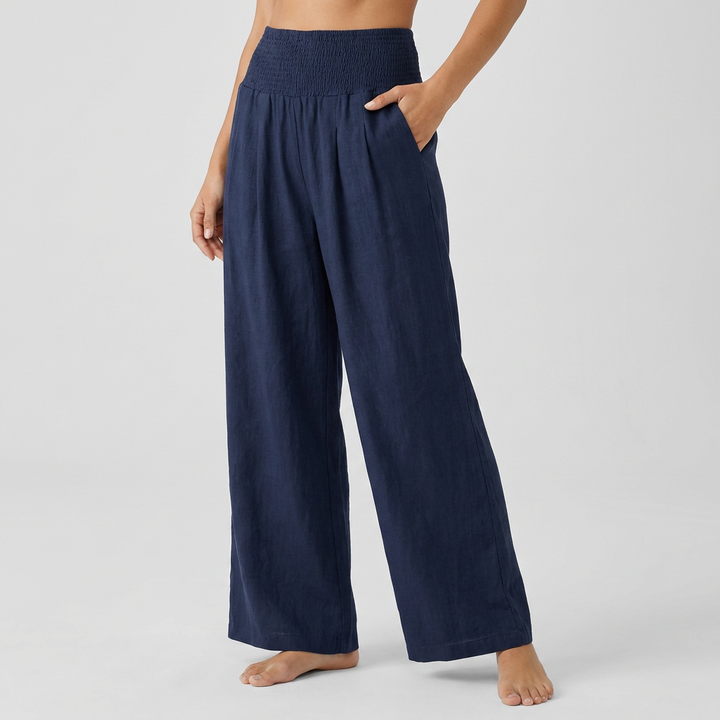 Pantalones Palazzo Elásticos Elegantes para Mujeres