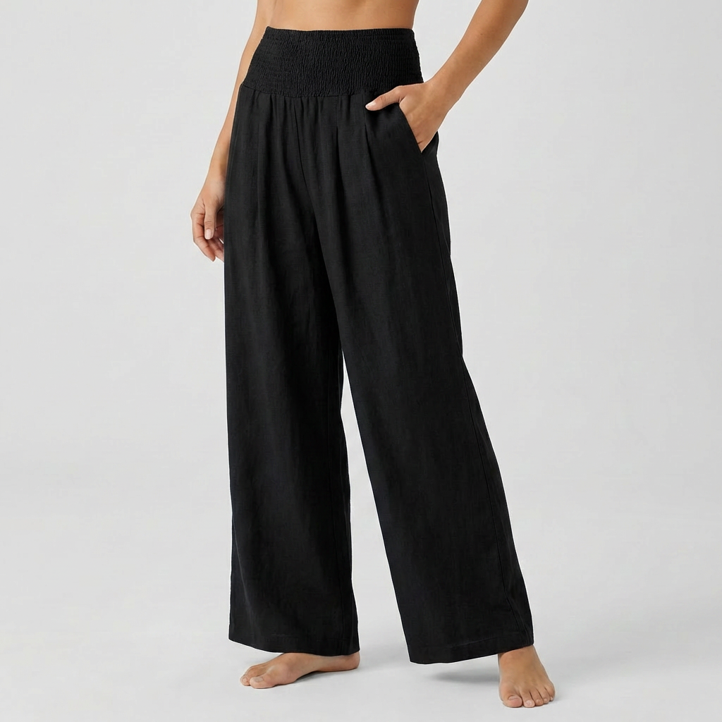 Pantalones Palazzo Elásticos Elegantes para Mujeres