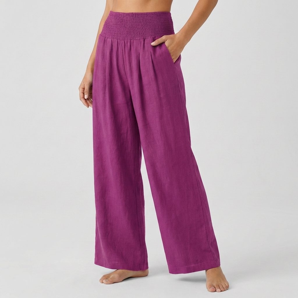 Pantalones Palazzo Elásticos Elegantes para Mujeres