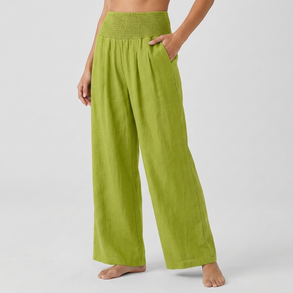 Pantalones Palazzo Elásticos Elegantes para Mujeres