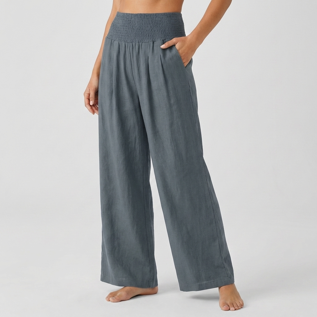 Pantalones Palazzo Elásticos Elegantes para Mujeres
