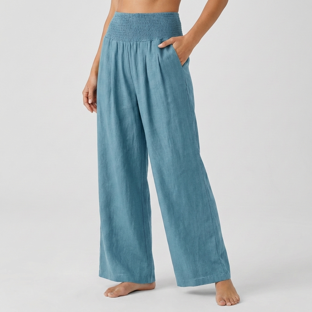 Pantalones Palazzo Elásticos Elegantes para Mujeres