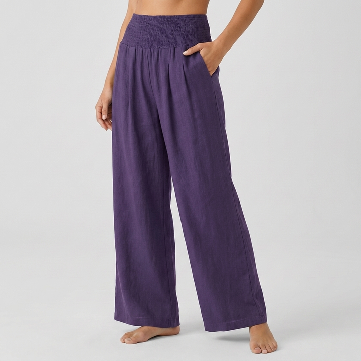 Pantalones Palazzo Elásticos Elegantes para Mujeres