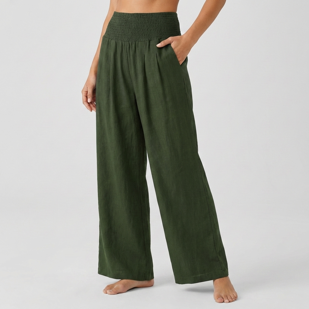 Pantalones Palazzo Elásticos Elegantes para Mujeres