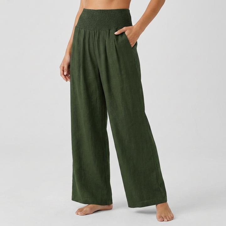 Pantalones Palazzo Elásticos Elegantes para Mujeres