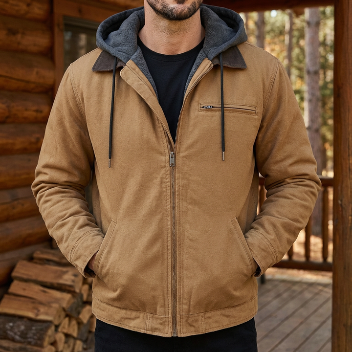 Chaqueta con Capucha Clásica para Hombres