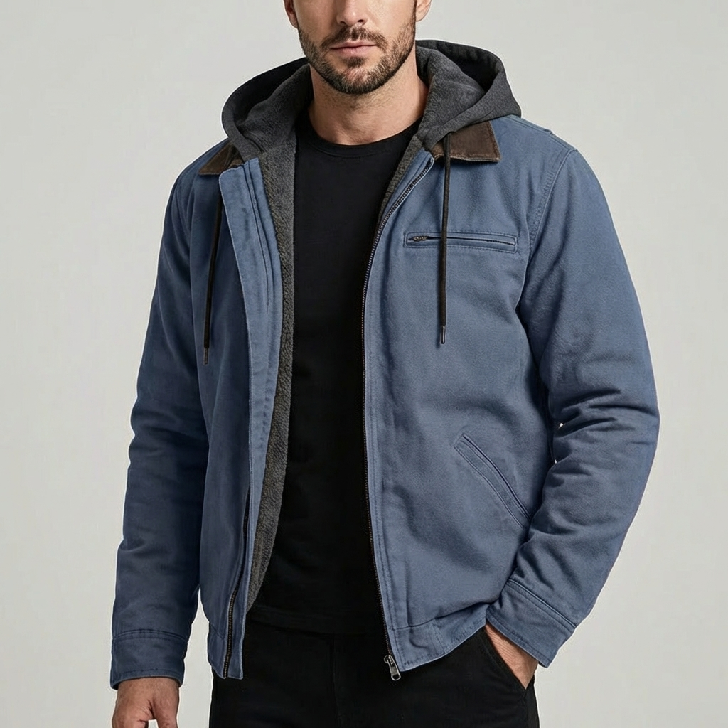 Chaqueta con Capucha Clásica para Hombres