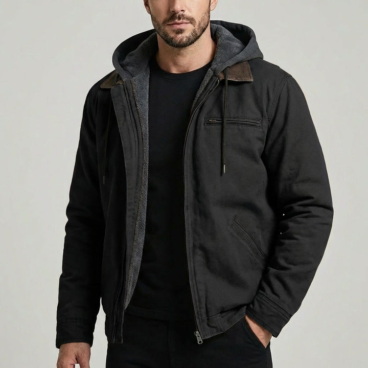 Chaqueta con Capucha Clásica para Hombres