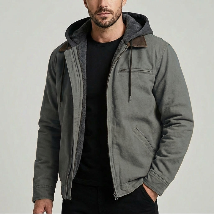 Chaqueta con Capucha Clásica para Hombres