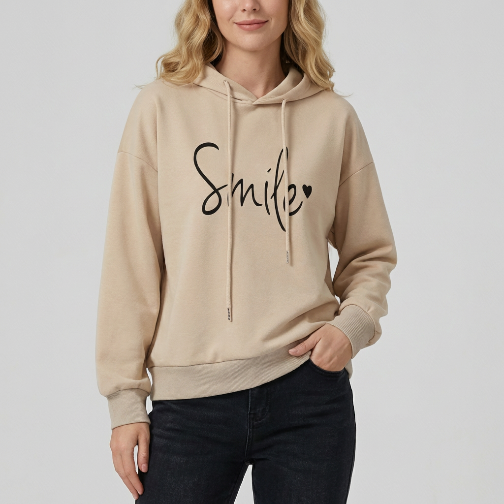 Sudadera con sonrisa para mujer