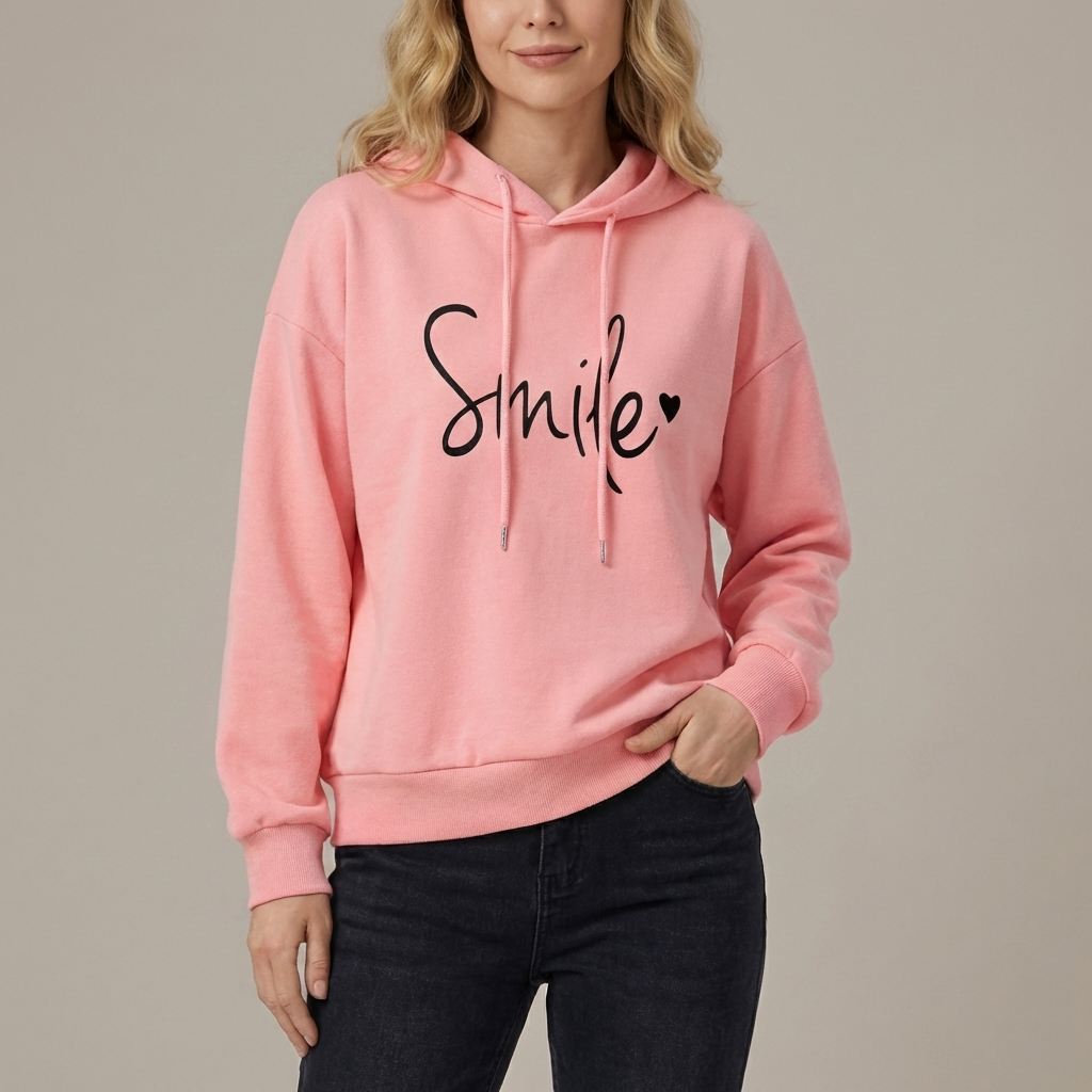 Sudadera con sonrisa para mujer