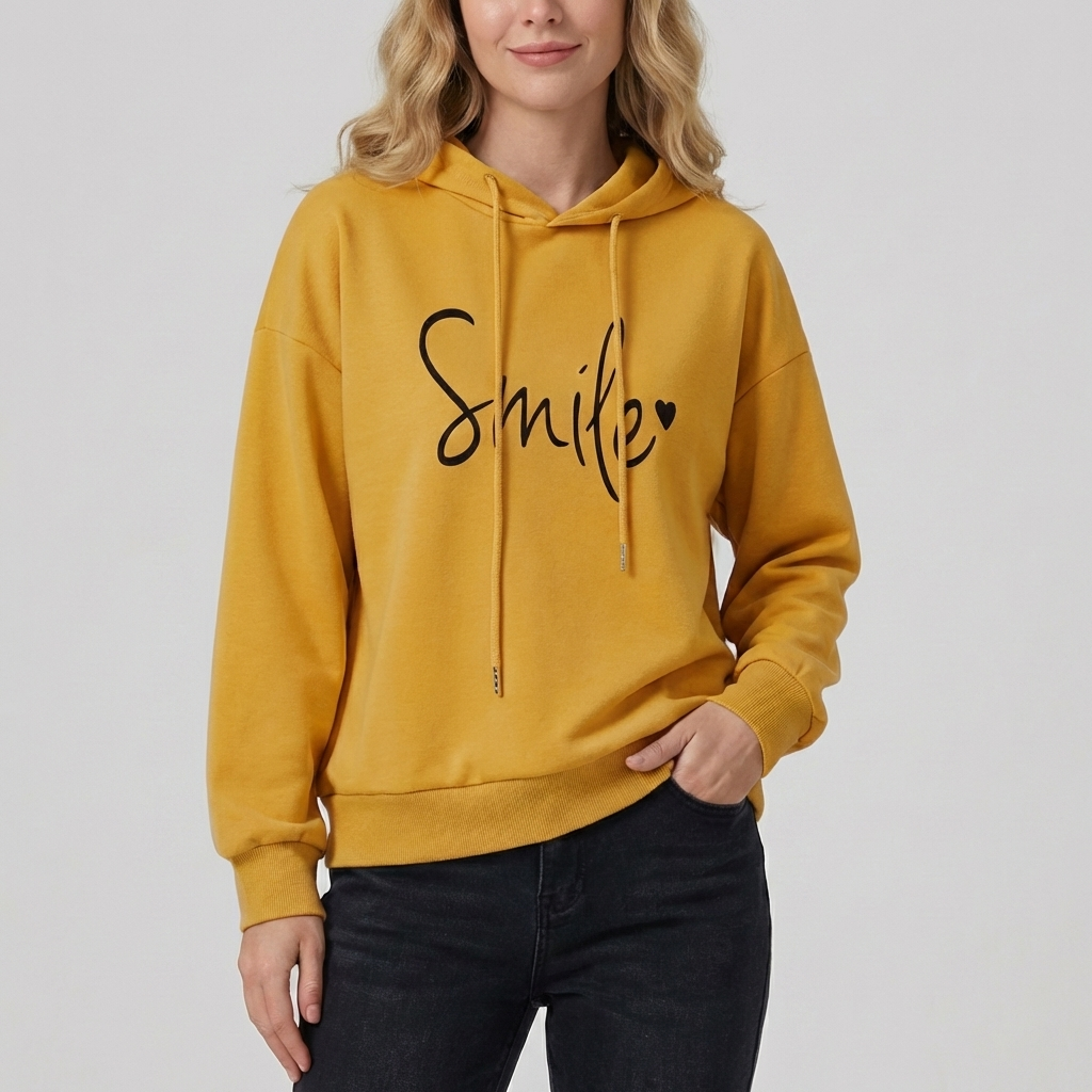 Sudadera con sonrisa para mujer