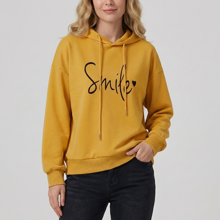 Sudadera con sonrisa para mujer