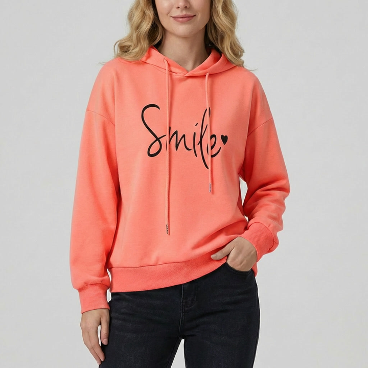 Sudadera con sonrisa para mujer