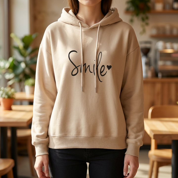 Sudadera con sonrisa para mujer