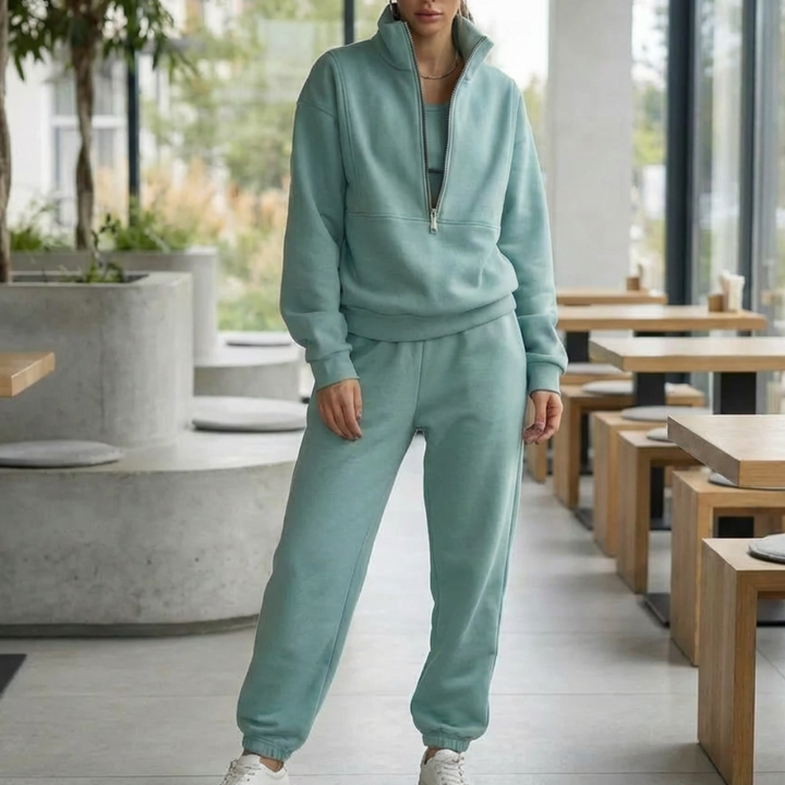 Sudadera Cómoda con Cremallera para Mujeres