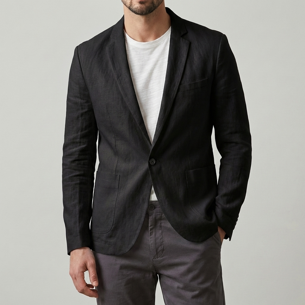 Blazer de lino elegante y casual para hombres