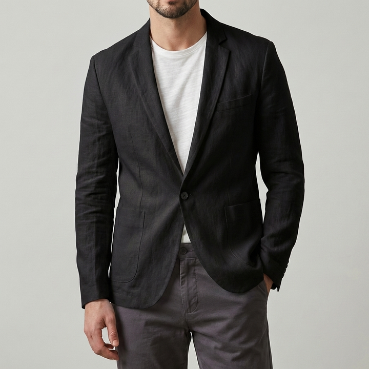 Blazer de lino elegante y casual para hombres